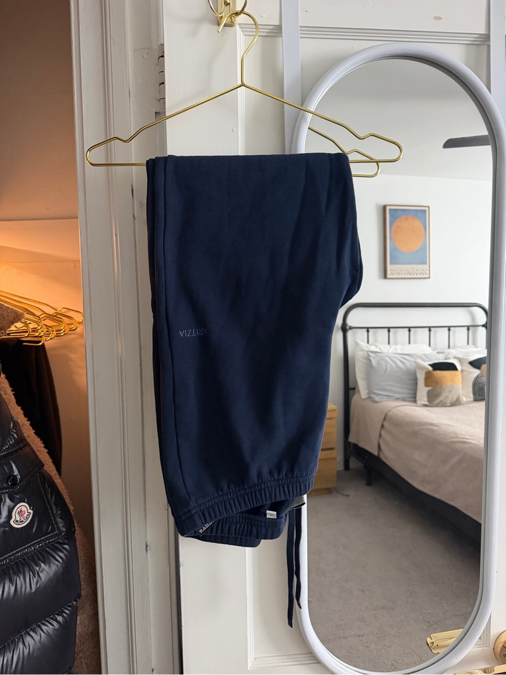 Aritzia Navy Blue Sweatfleece Sweatpants